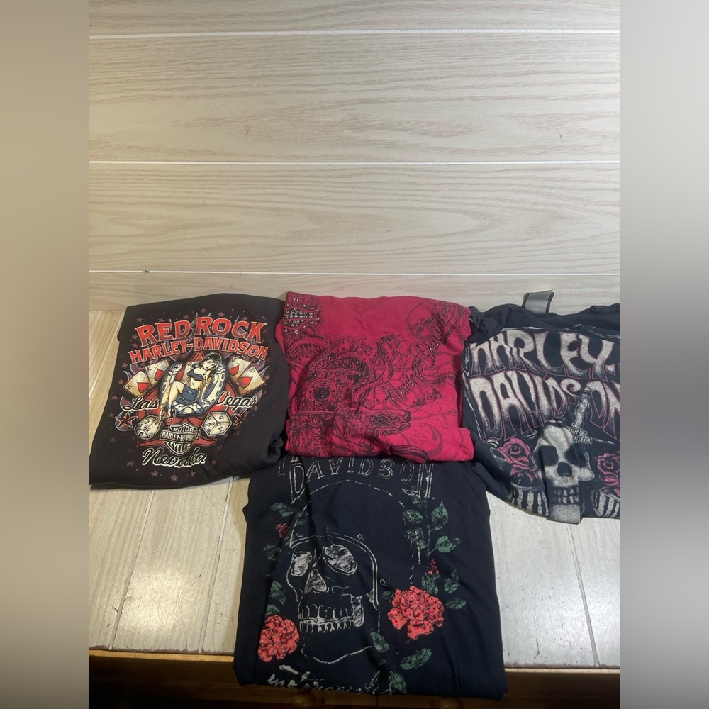 Harley Davidson Women's Shirts Tee Size XXL Lot Of 4 All Harley Brand